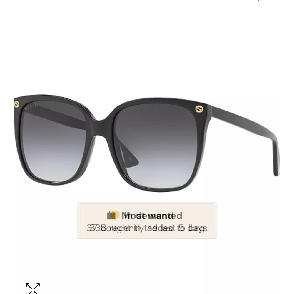 Gucci Black Fashion Sunglasses